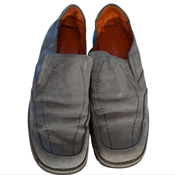 AEROSOLES Y2K Bicycle Toe Comfort Loafer Shoes Pale Blue Nubuck Wms Size 7 - Picture 3 of 5